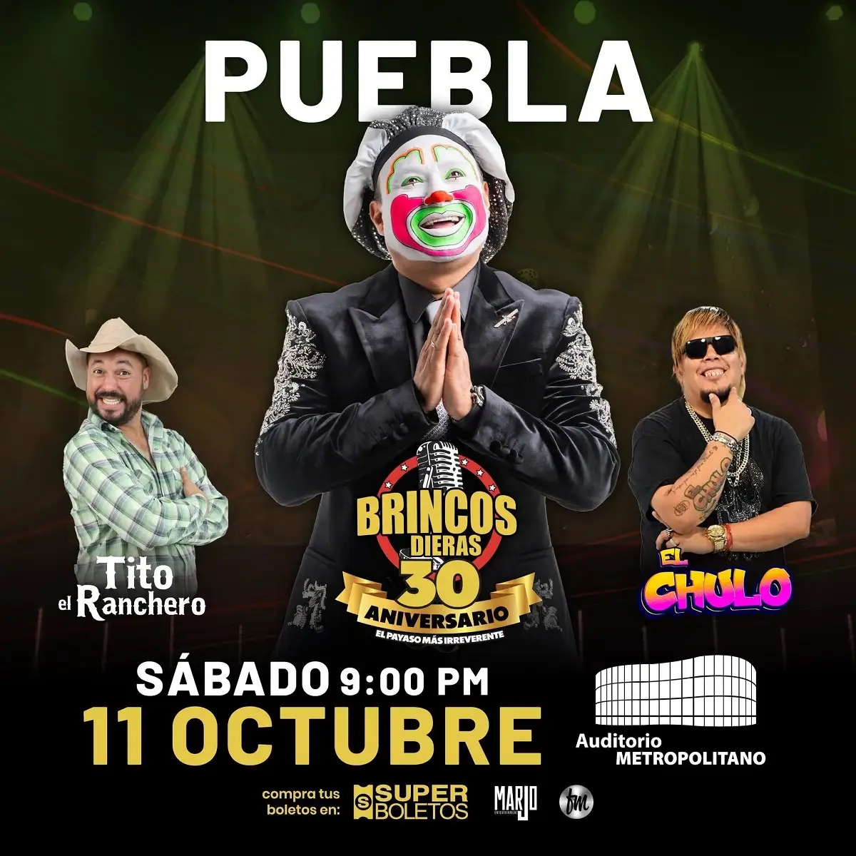 Show de Brincos Dieras en Puebla tendrá invitados especiales