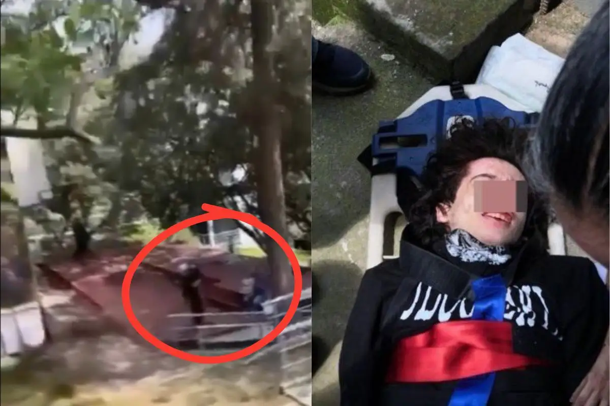 ¡Terror en el CCH Sur! Estudiante es asesinado a puñaladas; agresor se arroja de un edificio (VIDEO) 1 Terror en el CCH Sur! Estudiante es asesinado a puñaladas
