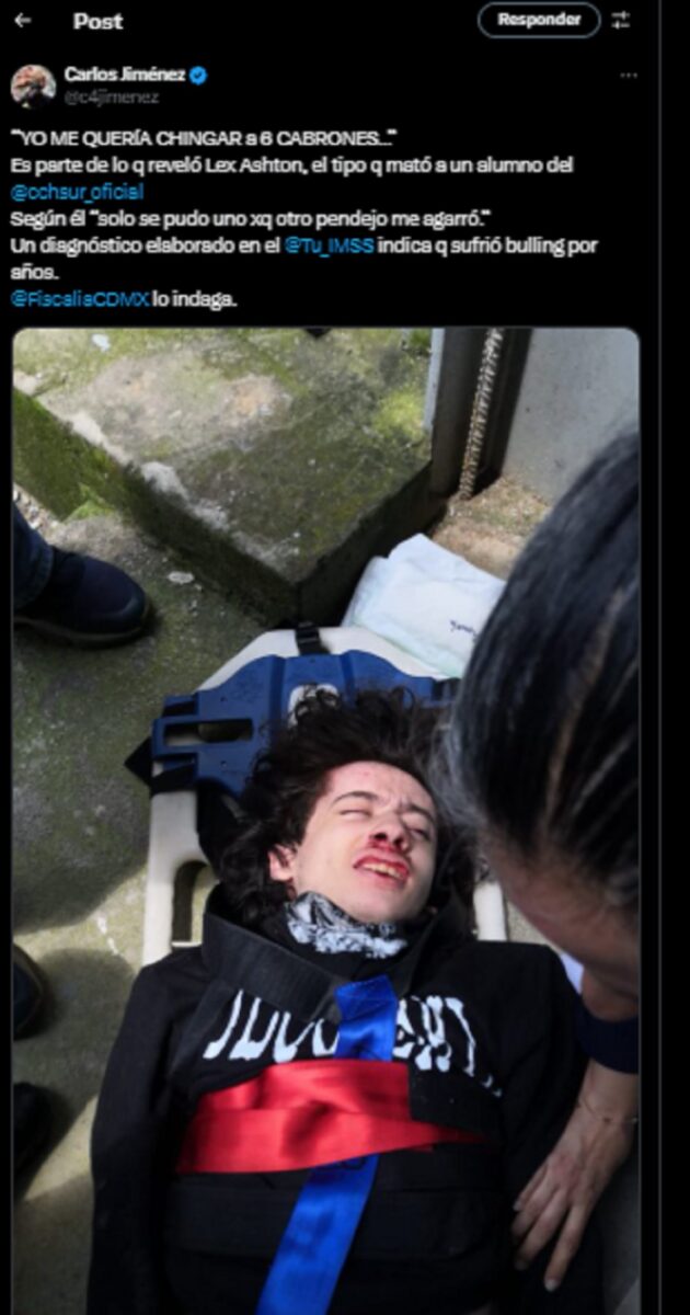 Yo me quería chingar a seis cabrones”: Confiesa asesino del CCH Sur