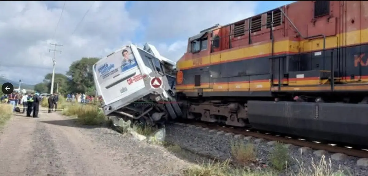 accidente de tren en Guanajuato 