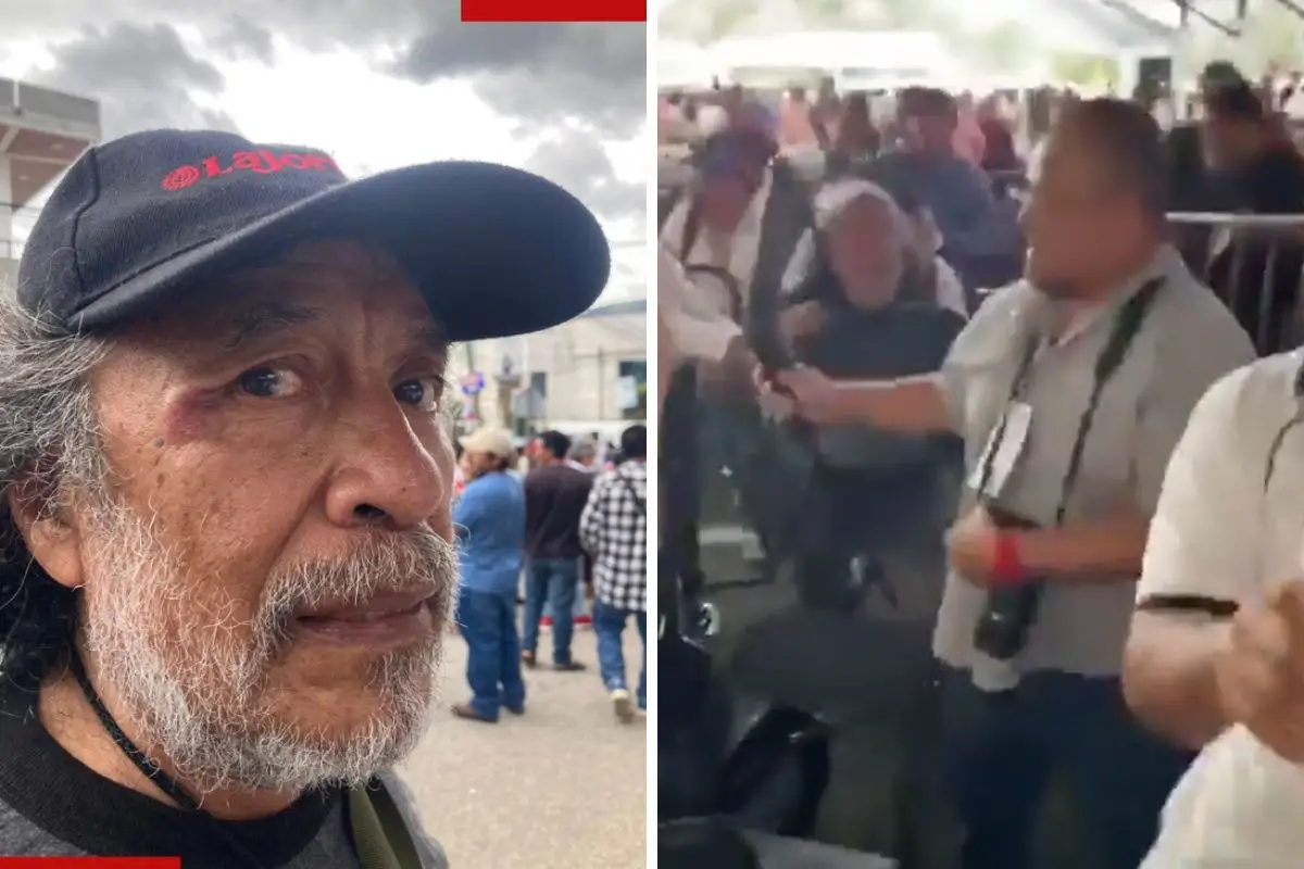 Sheinbaum suspende a empleado por agredir a reportero