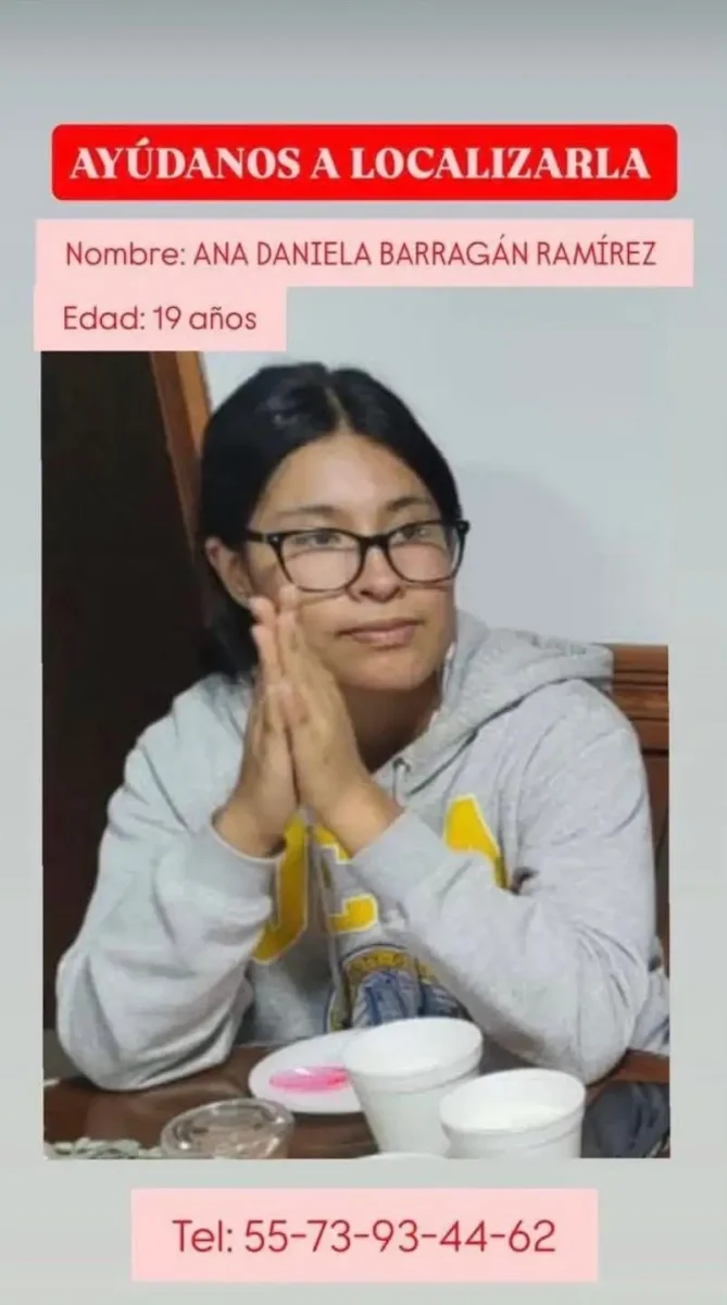 Siguen sin encontrar a Ana Daniela Barragán Ramírez 