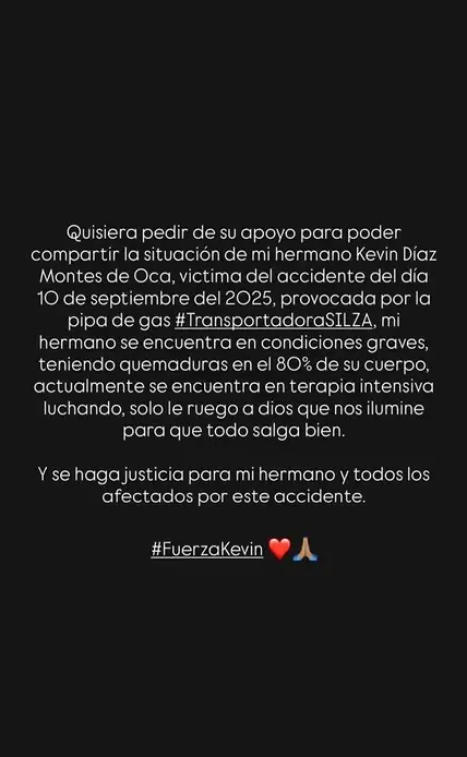 Así fue como Kevin Díaz le avisó a su familia que estaba herido por la explosión de pipa en Iztapalapa