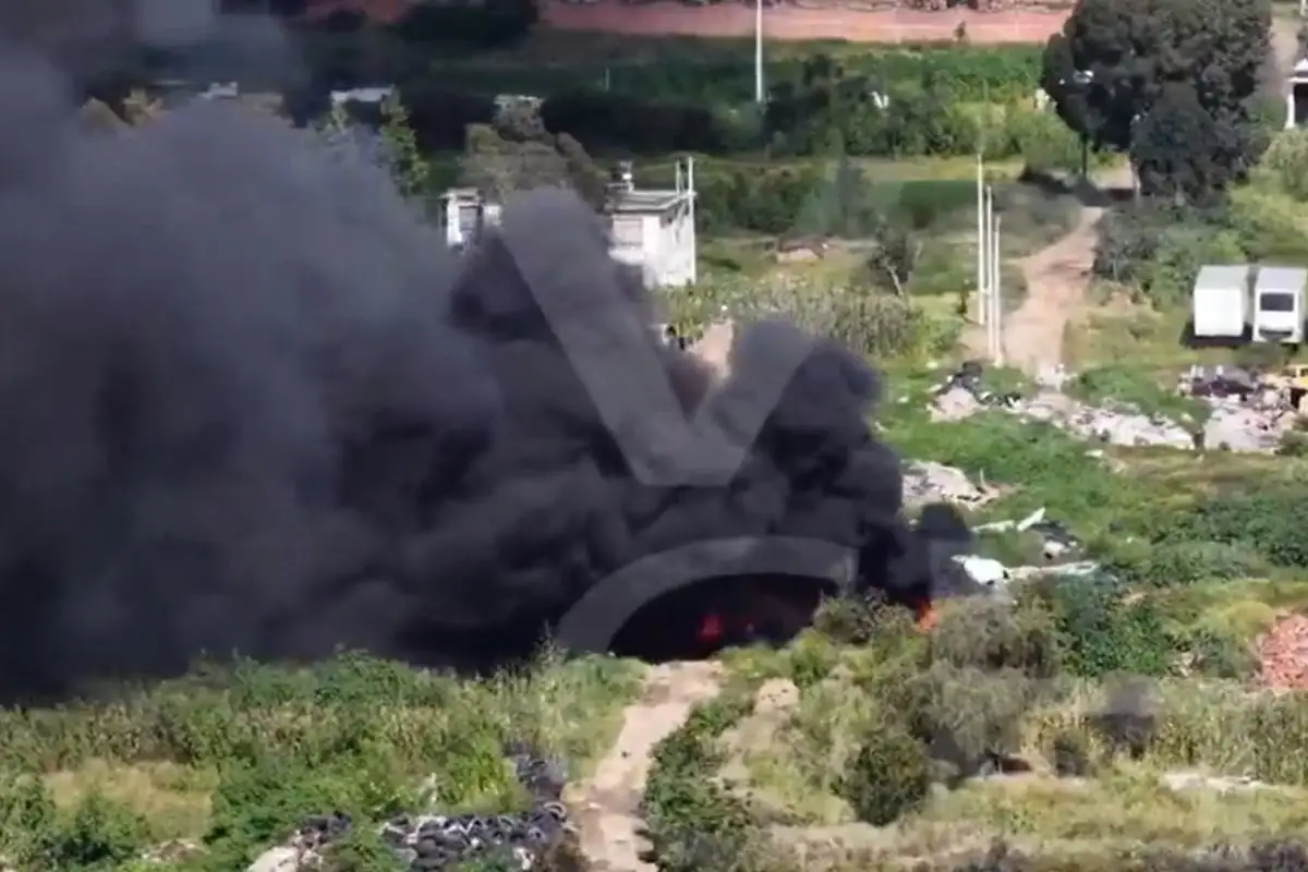 (VIDEO) Basurero ilegal se incendia en San Pedro Cholula 1 basurero ilegal en San Pedro Cholula
