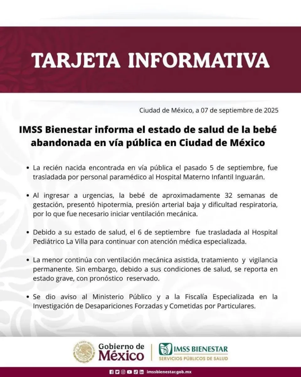 Da a luz y deja a su bebé abandonada en la Gustavo A. Madero