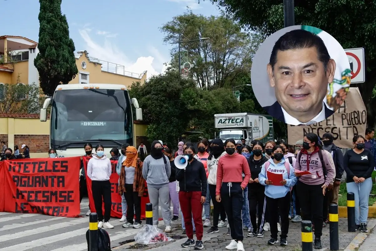 “Se aplicará la ley”: Armenta; denuncian a normalistas de Teteles 1 “Se aplicará la ley”; Armenta; denuncian a normalistas de Teteles