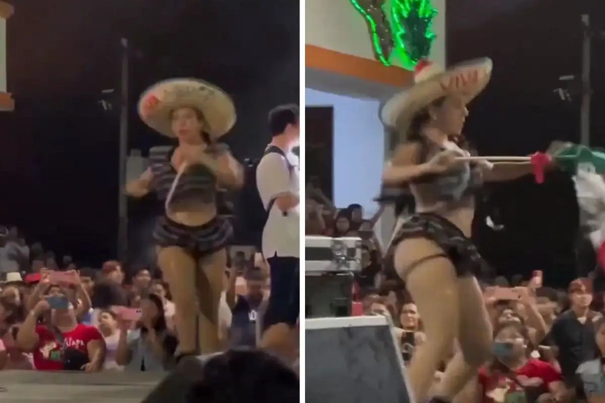 (VIDEO) Alcalde de Reforma, Chiapas, contrata bailarina exótica para el Grito de Independencia 1 Grito de Independencia en Chiapas se viraliza por bailarina