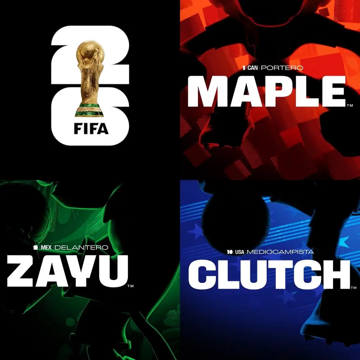 FIFA presenta a las tres mascotas oficiales del Mundial 2026