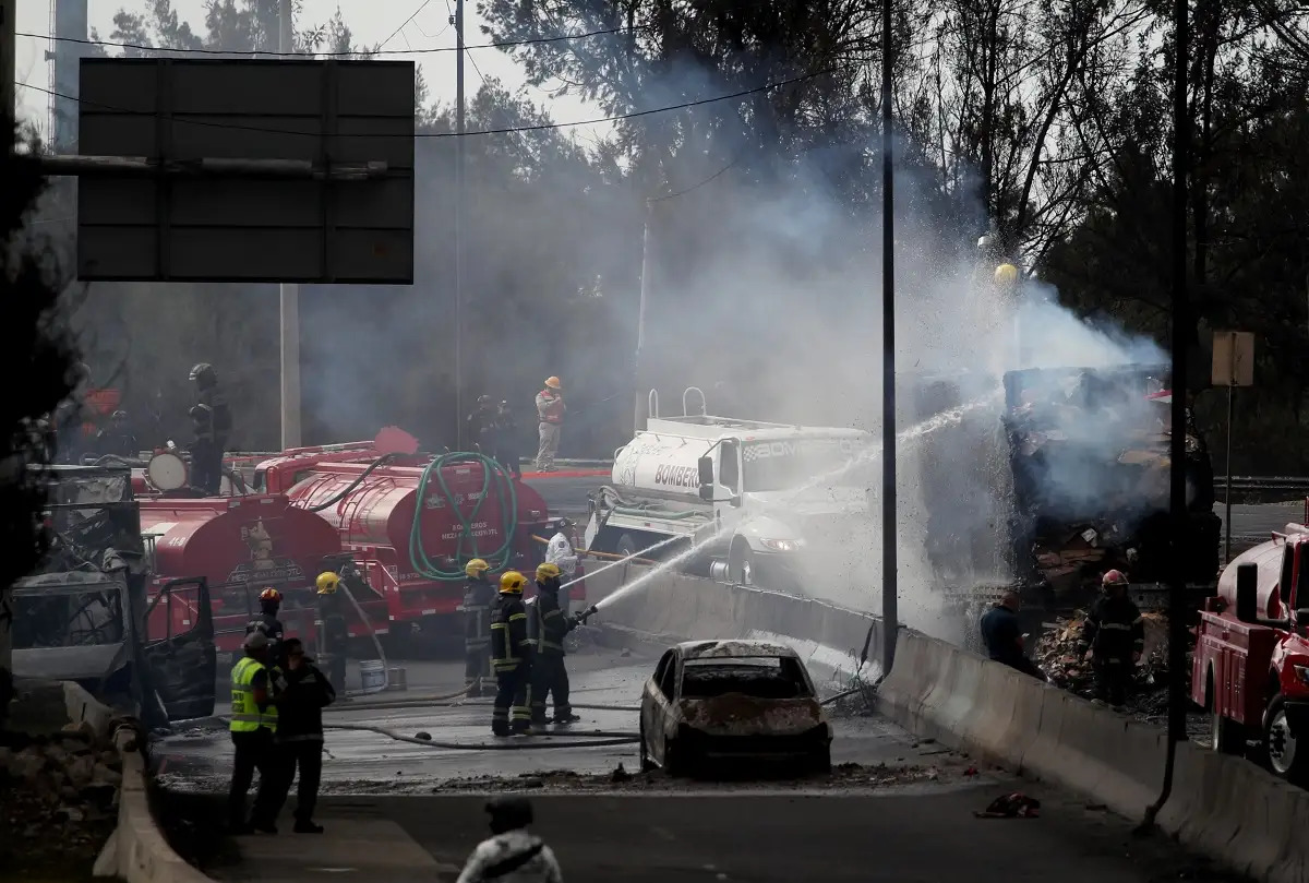 Muere conductor de pipa que explotó en puente de La Concordia