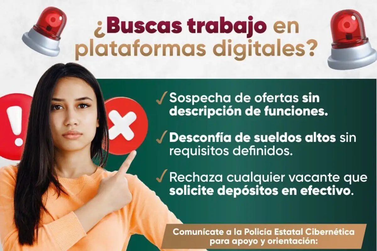 Emite SSP recomendaciones ante ofertas de empleo falsas en plataformas digitales 1 ofertas de trabajo falsas