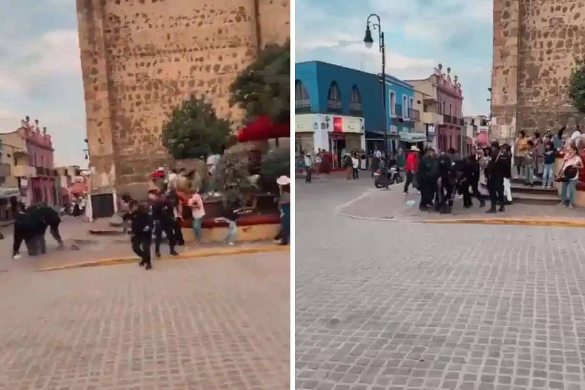 turista borracho robó la pistola de un policía
