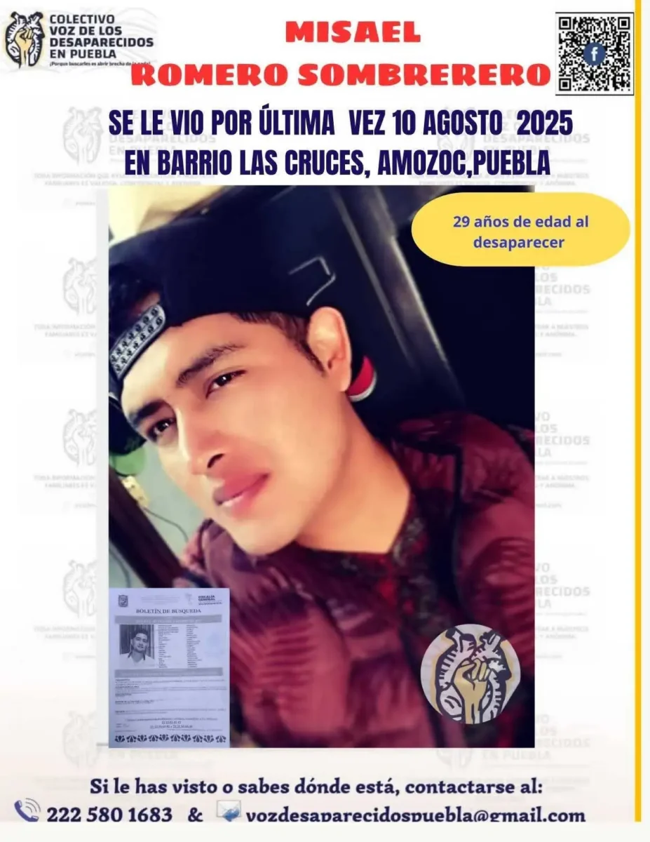 Último desaparecido en Amozoc sigue sin ser encontrado