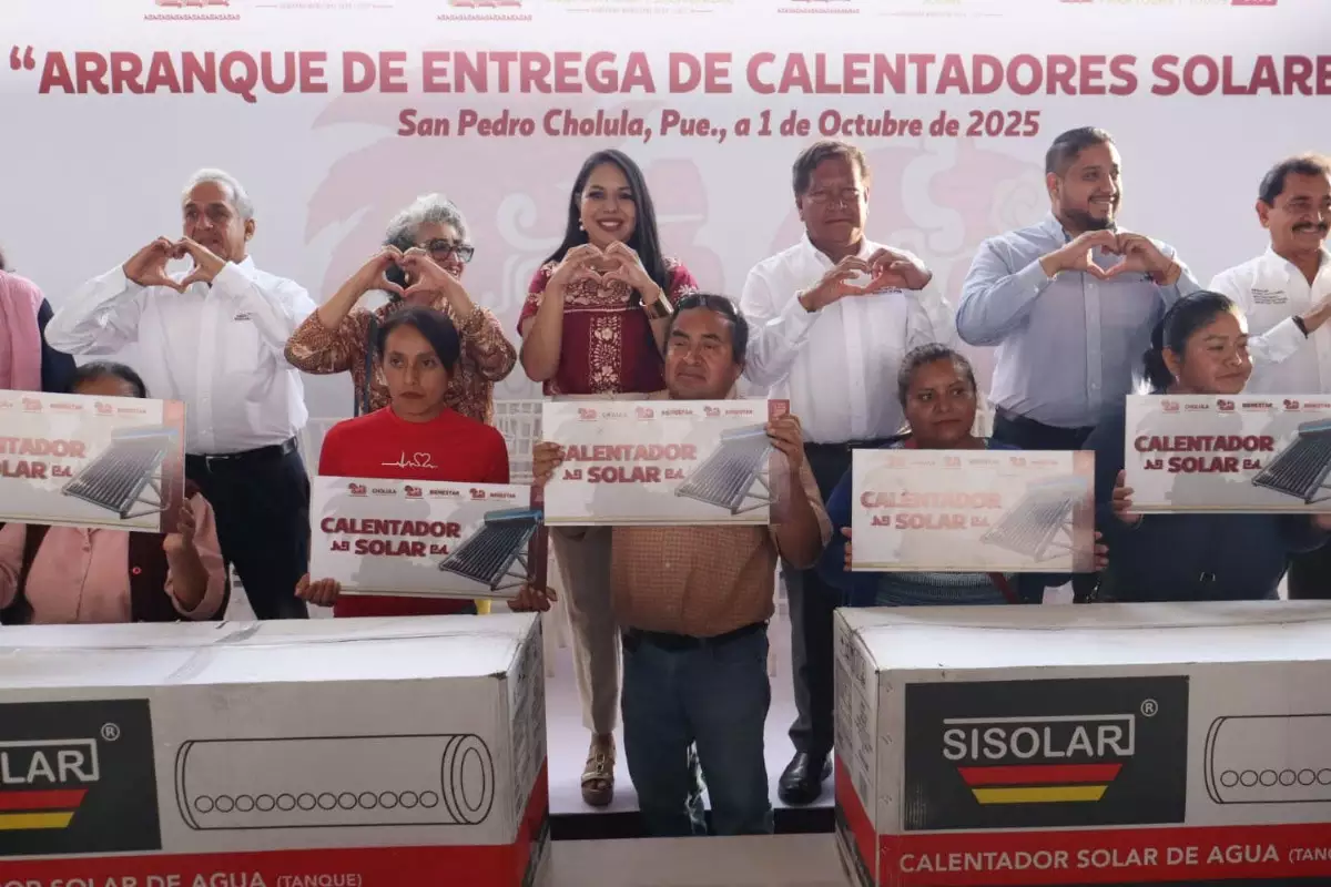 2 mil familias cholultecas beneficiadas con el programa de calentadores solares gratuitos 3