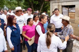 Claudia Sheinbaum reconoce trabajo de Armenta en la Sierra Norte