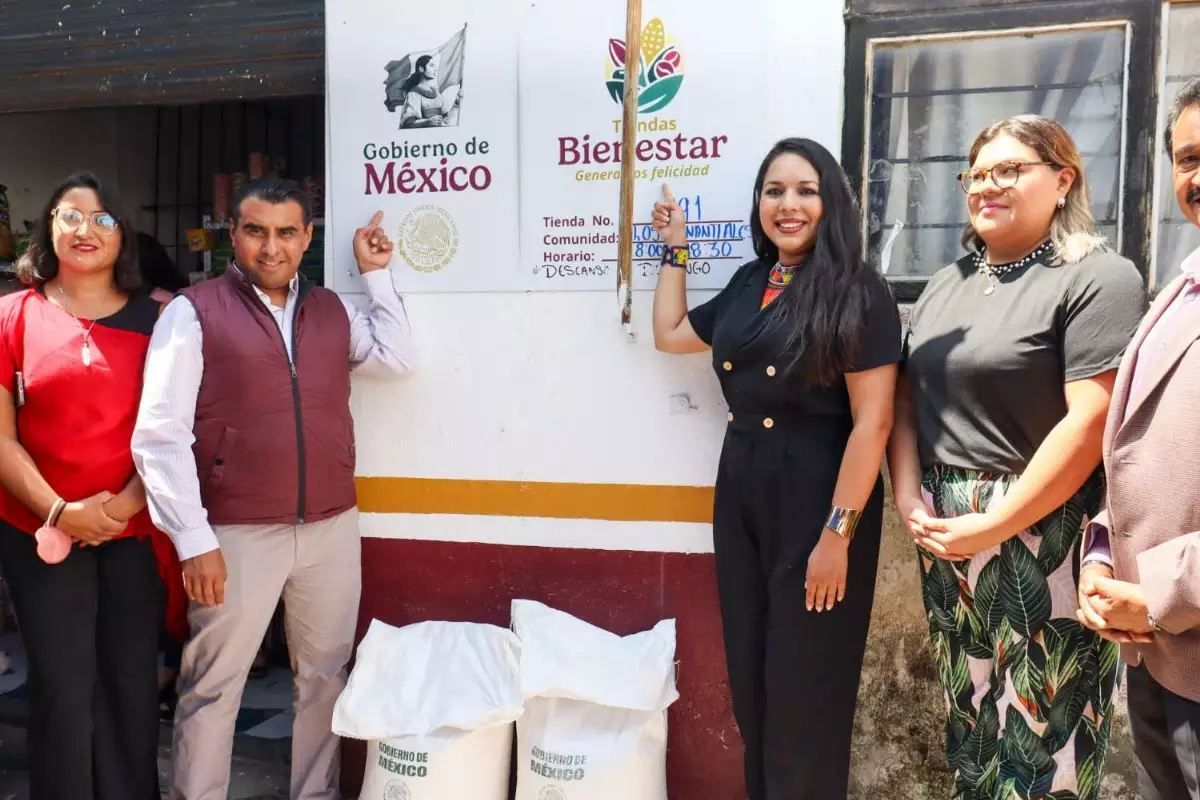 Inaugura Tonantzin Fernandez la primera Tienda Bienestar de su administracion 2