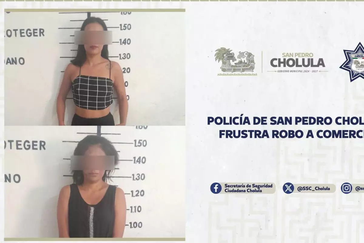 Policia de San Pedro Cholula frustra robo a comercio