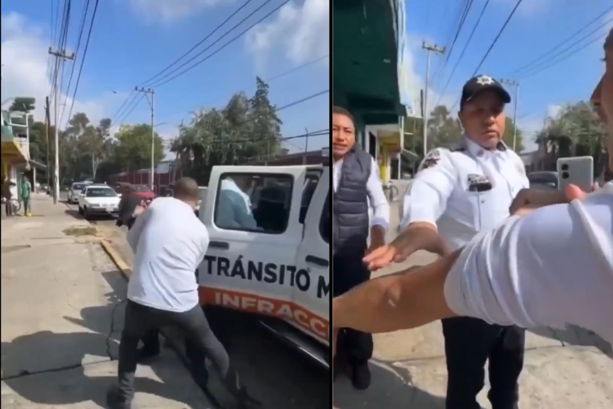 VIDEO: Policía de Tránsito muerde a un conductor en Tlalnepantla 1 Policía de Tránsito muerde a un conductor en Tlalnepantla