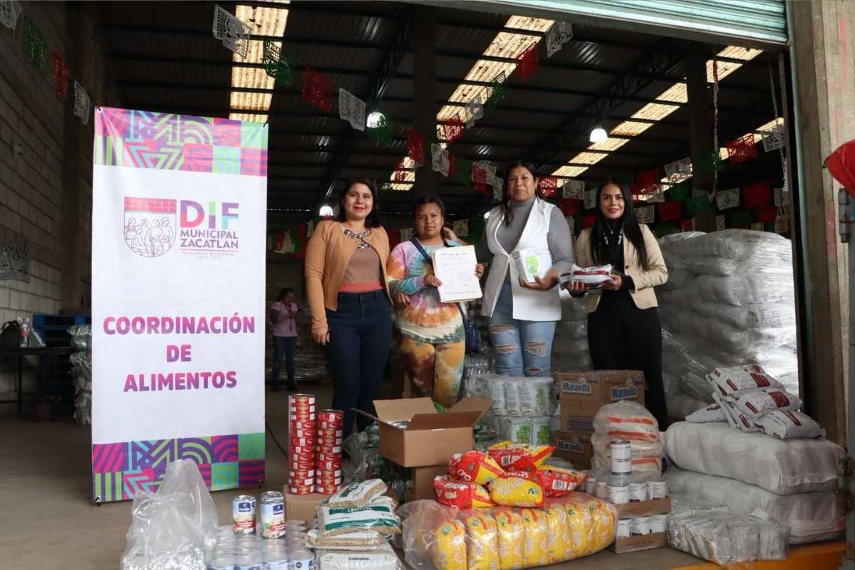 SEDIF y Ayuntamiento de Zacatlán entregan insumos a 56 desayunadores escolares