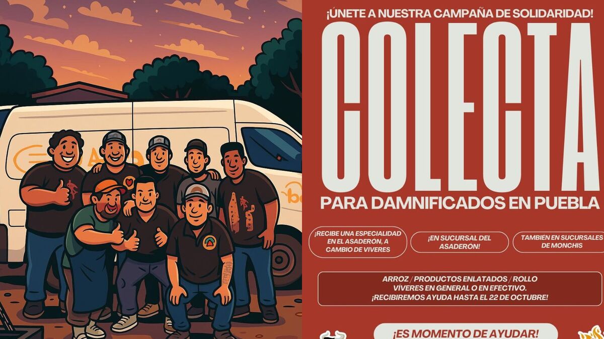 Taquería Los Monchis recolecta víveres para damnificados de la Sierra Norte