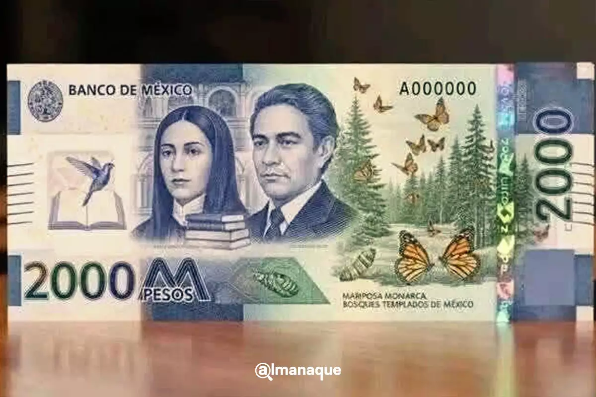 El día que se expidió el billete de 2000 pesos en México 2 billete 2 mil pesos mexicanos 1