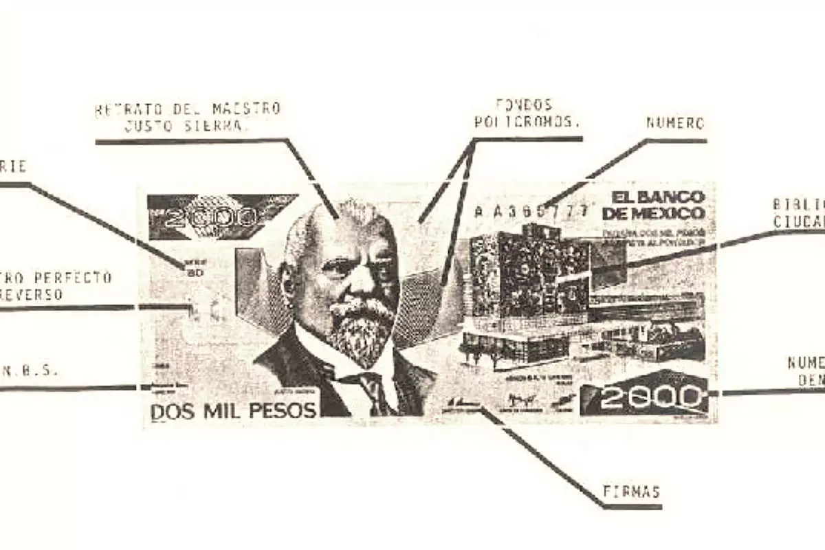El día que se expidió el billete de 2000 pesos en México 4 billete 2 mil pesos mexicanos 3