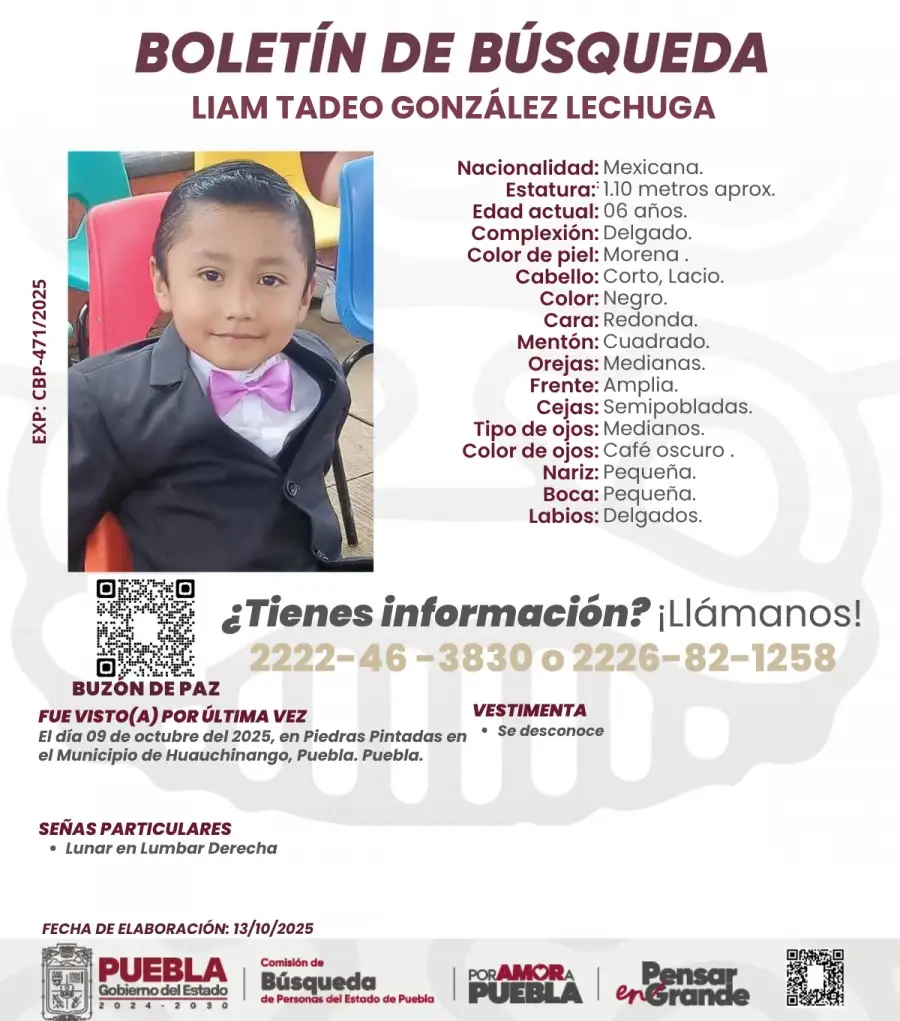 Con drones, georadar y lanchas buscan a Liam de 6 años en la presa de Tenango 2 Con drones buscan a Liam, de 6 años, en presa de Tenango
