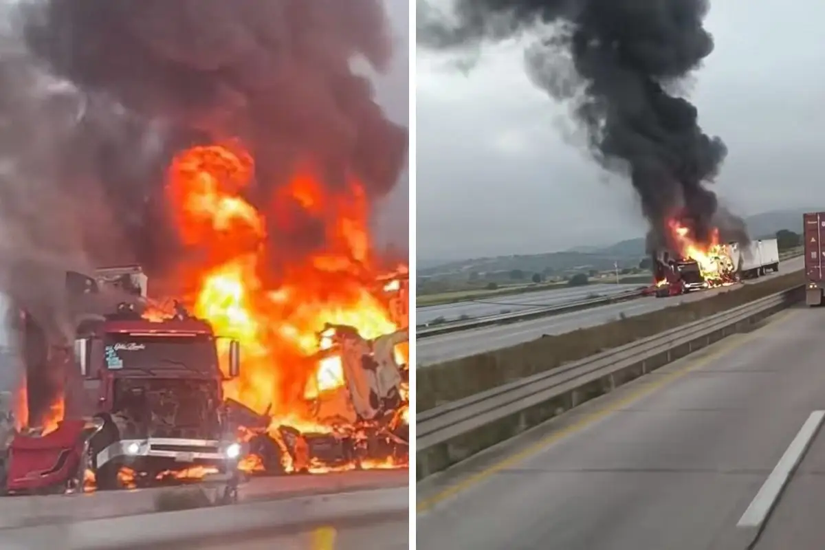 Choque entre tráileres en el Arco Norte provoca su cierre