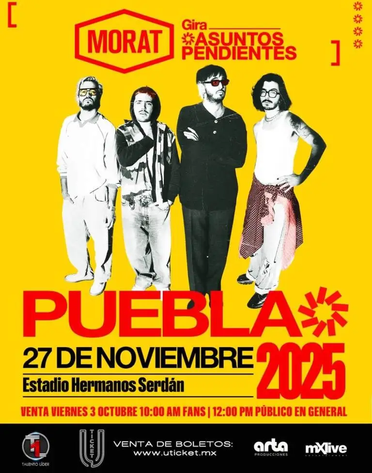 ¿Cuándo será el concierto de Morat en Puebla?