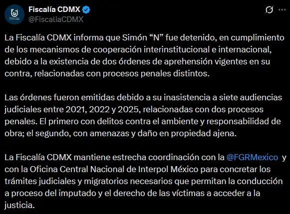 ¿Detienen a Simón Levy? Esto sabemos sobre el caso