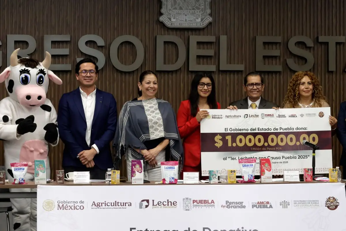 Diputados de Puebla donarán al Lechetón 410 mil pesos