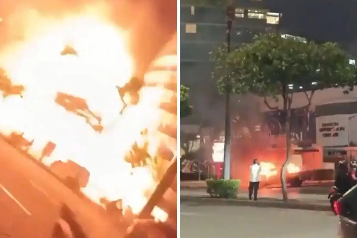explosión frente a centro comercial de Guayaquil