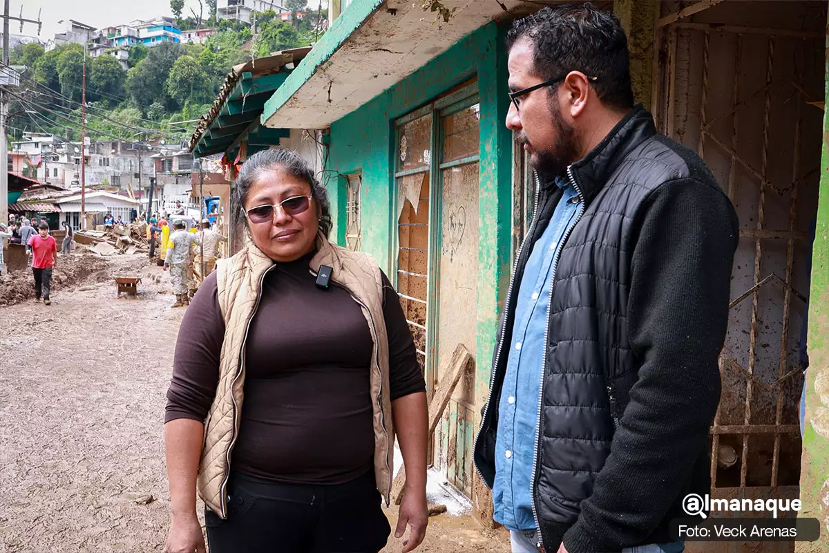 desoladoras imágenes en Huachinango