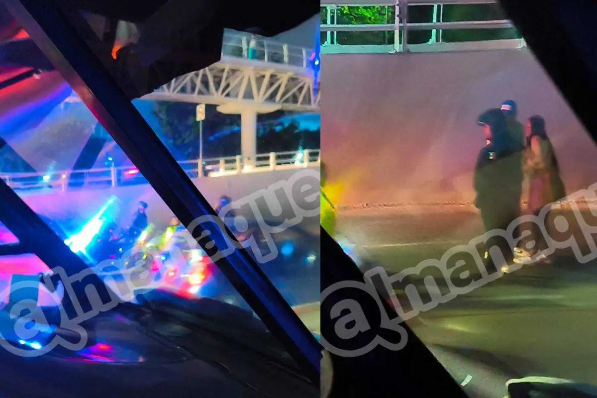joven se arroja de un puente peatonal en la Vía Atlixcáyotl y pierde la vida