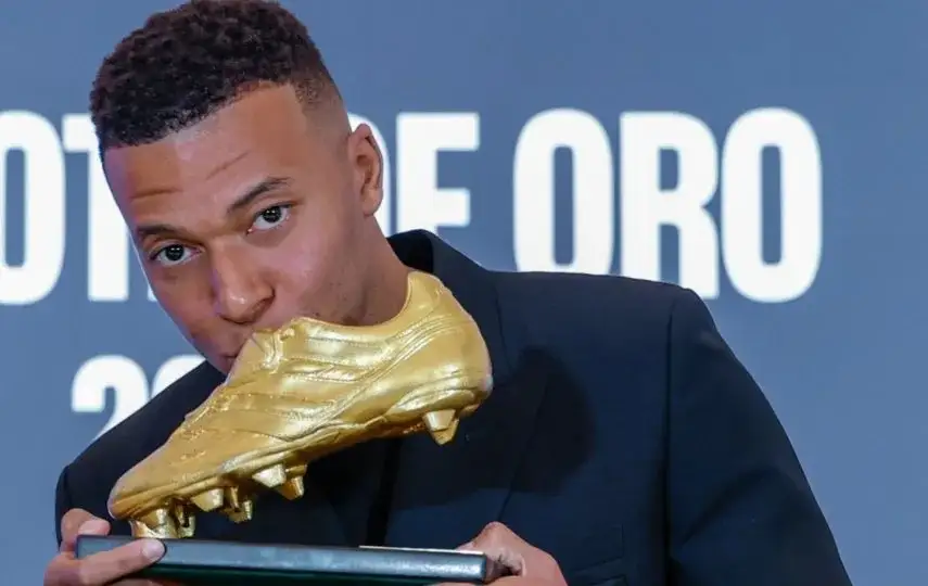 Kylian Mbappé ganó la Bota de Oro por sus 31 anotaciones
