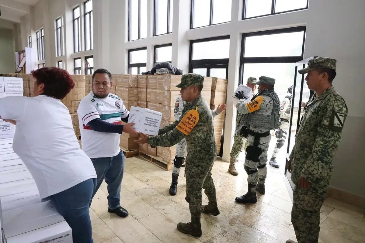 Gobierno de Puebla con apoyo del gobierno federal salvaguarda la vida de las familias poblanas en la Sierra Norte
