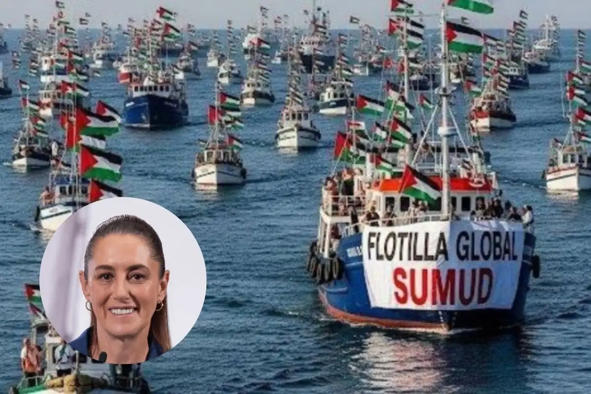Sheinbaum exige repatriar a mexicanos en Flotilla Sumud capturados por Israel 1 Sheinbaum exige a Israel repatriar a mexicanos en Flotilla Sumud