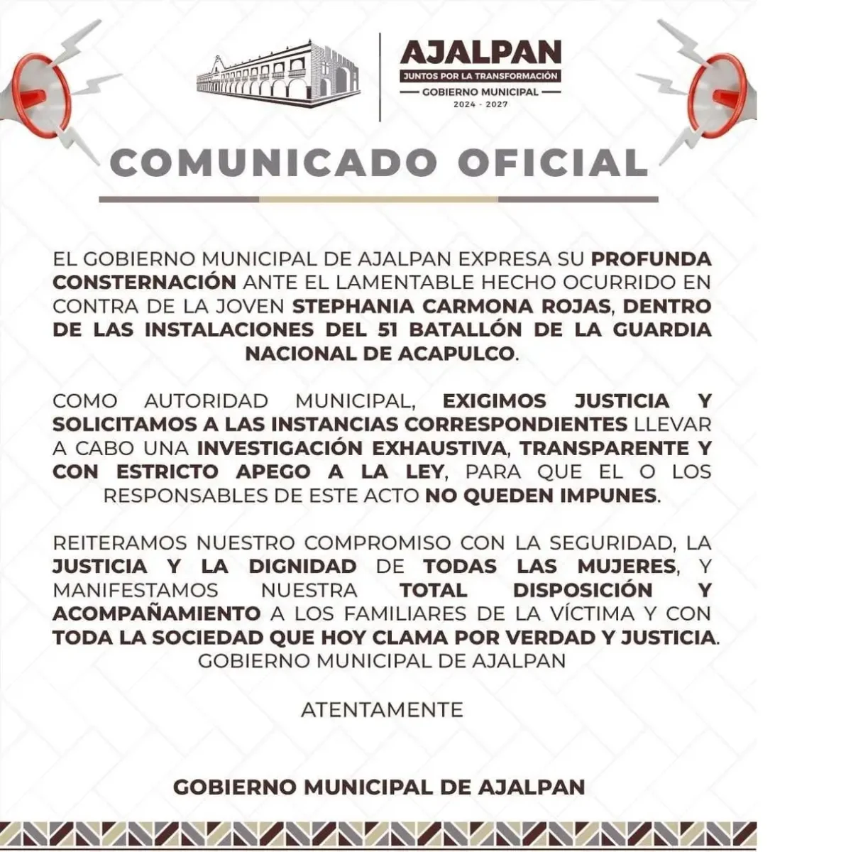 Joven poblana de la Guardia Nacional es asesinada dentro de cuartel en Acapulco