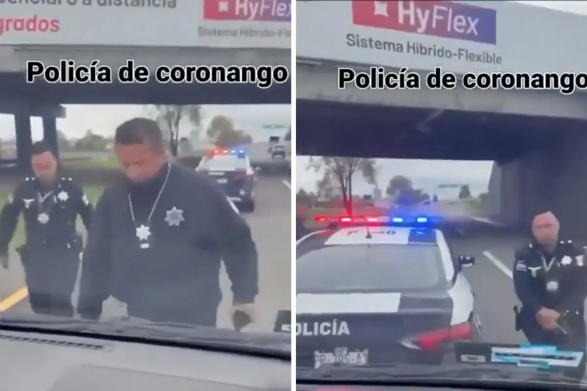 (VIDEO) Con pistola en mano, policías de Coronango intentan detener a conductor en la México-Puebla 5 policías de Coronango intentaron detener
