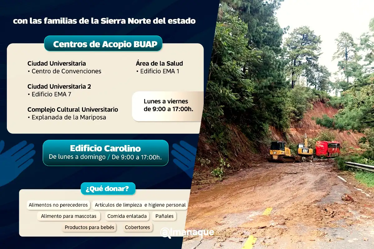 portada buap centros de acopio