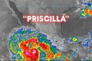 Tormenta tropical Priscilla avanza frente al Pacífico
