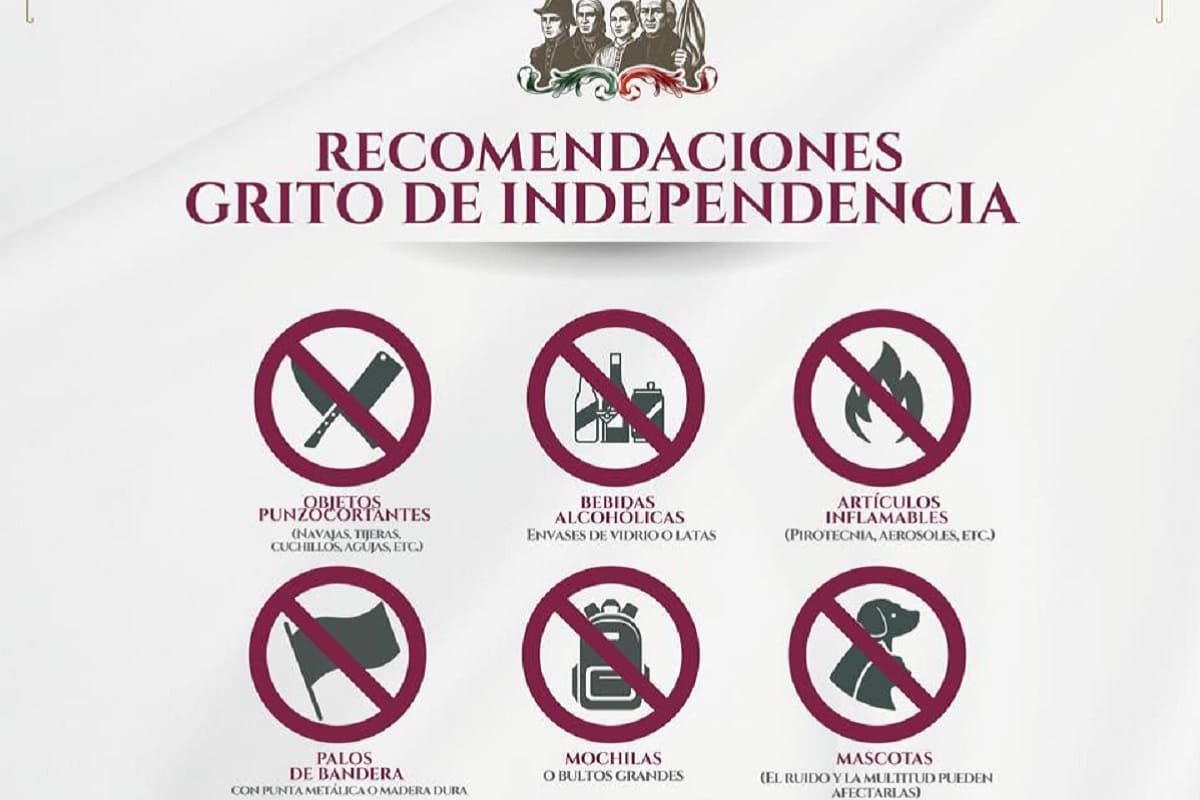 Exhorta Gobierno de la Ciudad a disfrutar con seguridad el Grito de Independencia 1 recomendaciones disfrute del tradicional Grito de Independencia