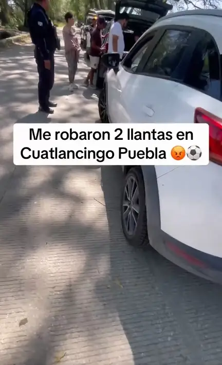 robo de llantas en Cuautlancingo 