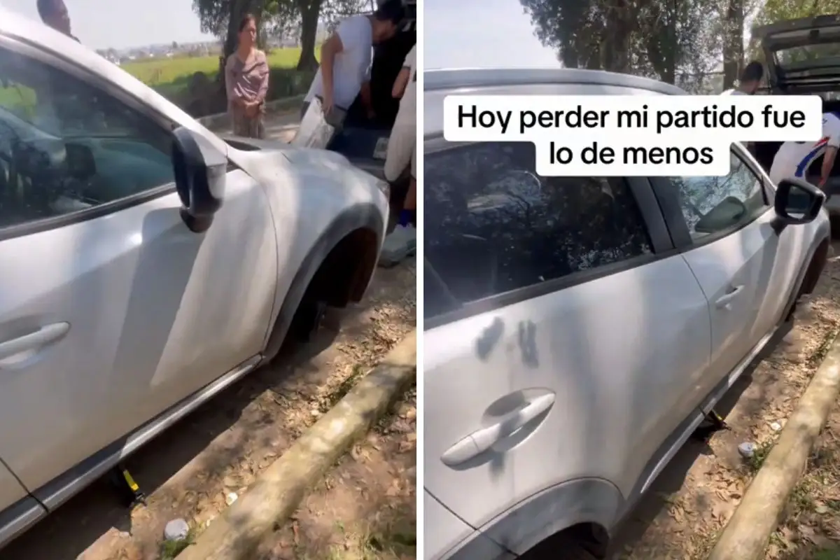 Le roban las llantas de su camioneta en Cuautlancingo mientras jugaba futbol 1 robo de llantas en Cuautlancingo