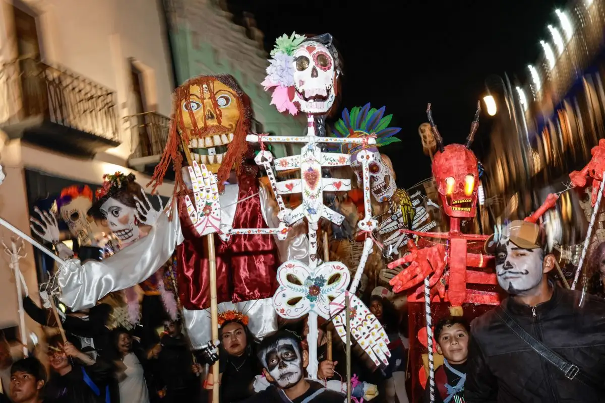 ruta del desfile de calaveras en Puebla