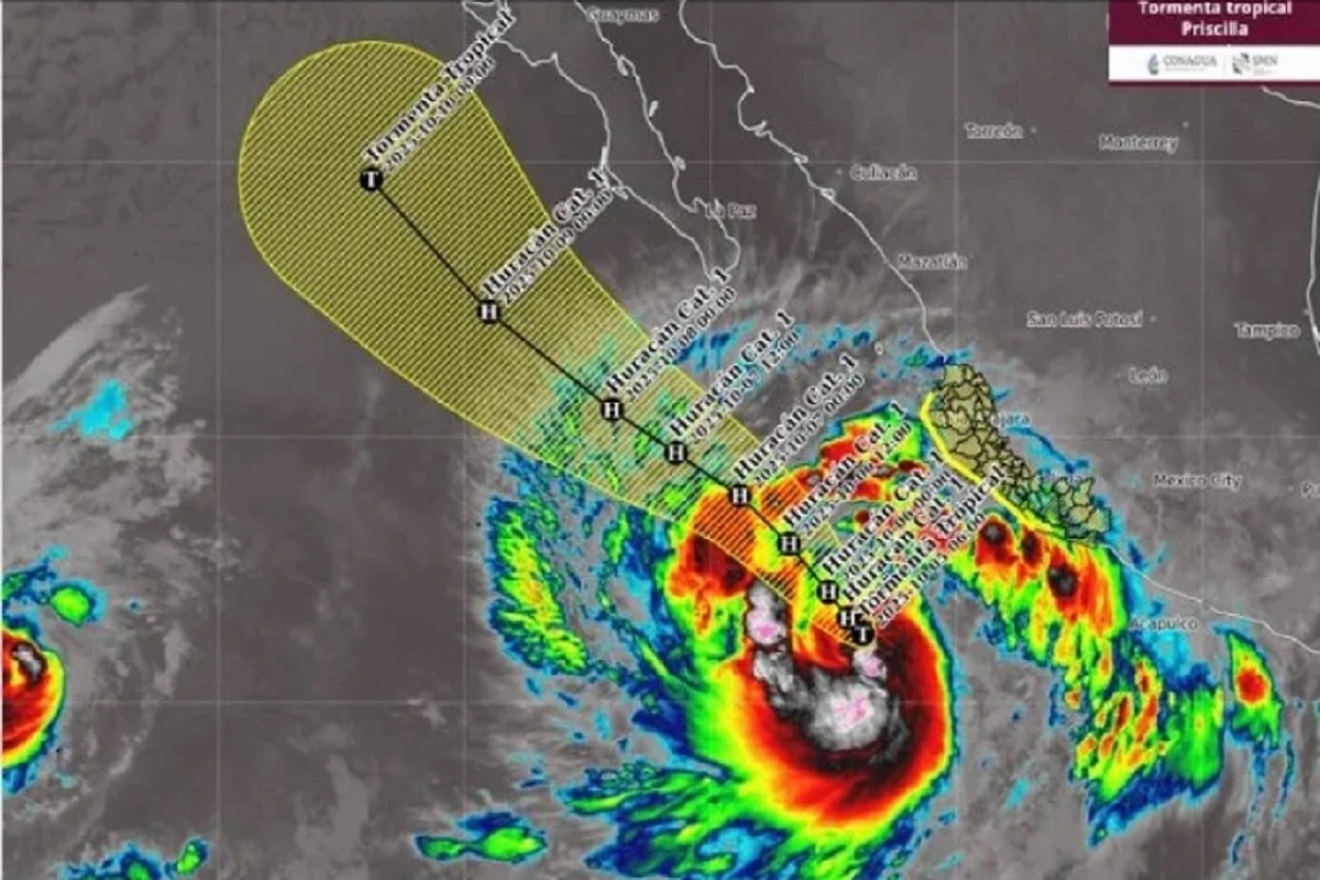 Tormenta tropical Priscilla avanza frente al Pacífico