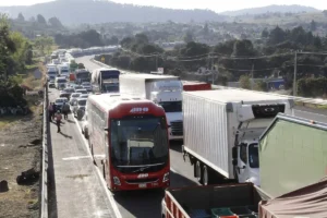 Anuncian bloqueos en la México-Puebla hoy 24 de noviembre