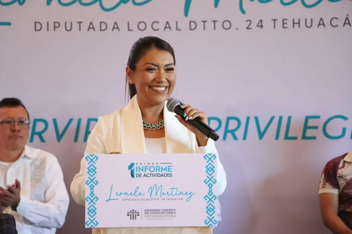 Construimos una sociedad más justa Leonela Martínez en su primer informe