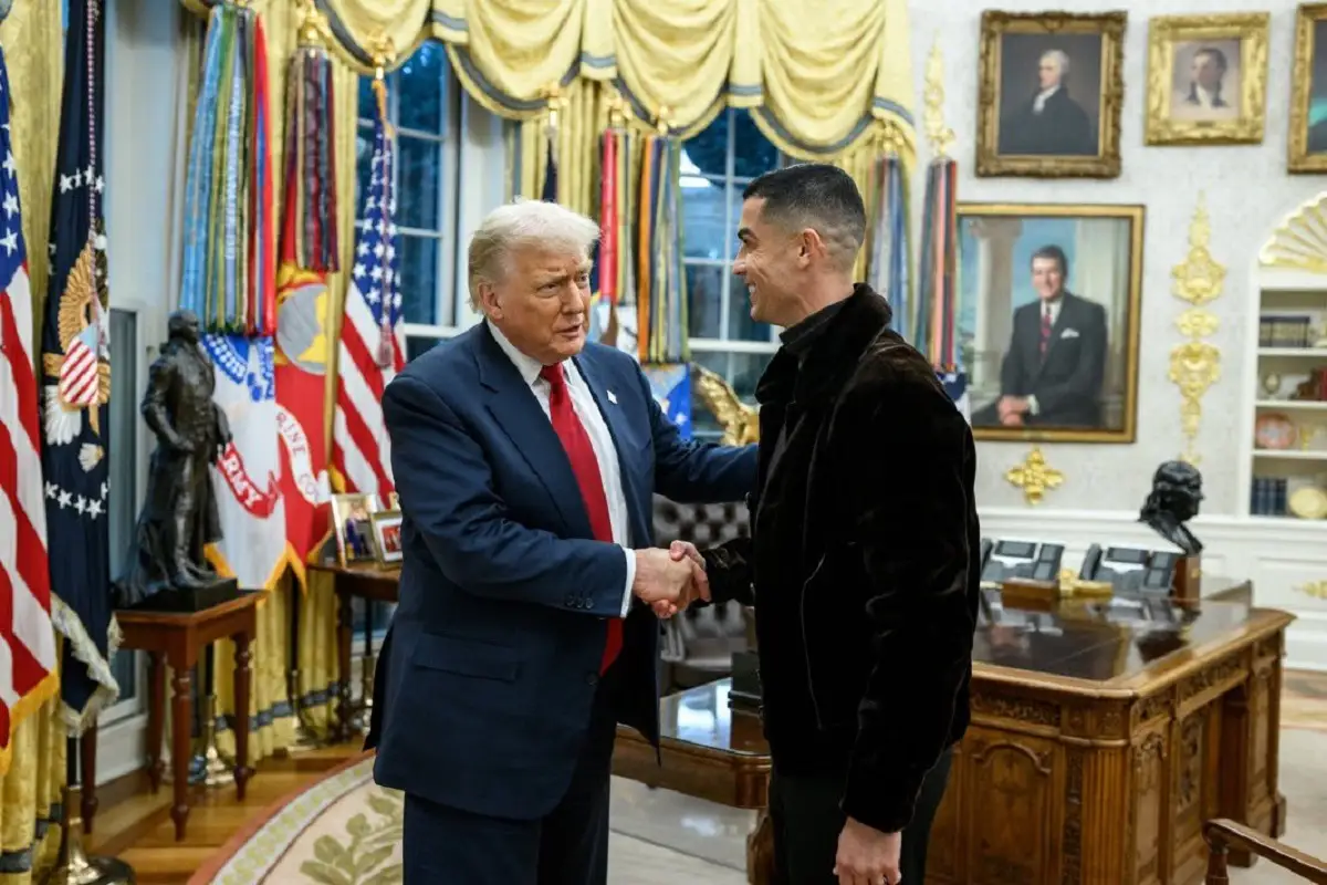 Cristiano Ronaldo visita a Donald Trump para una cena de gala