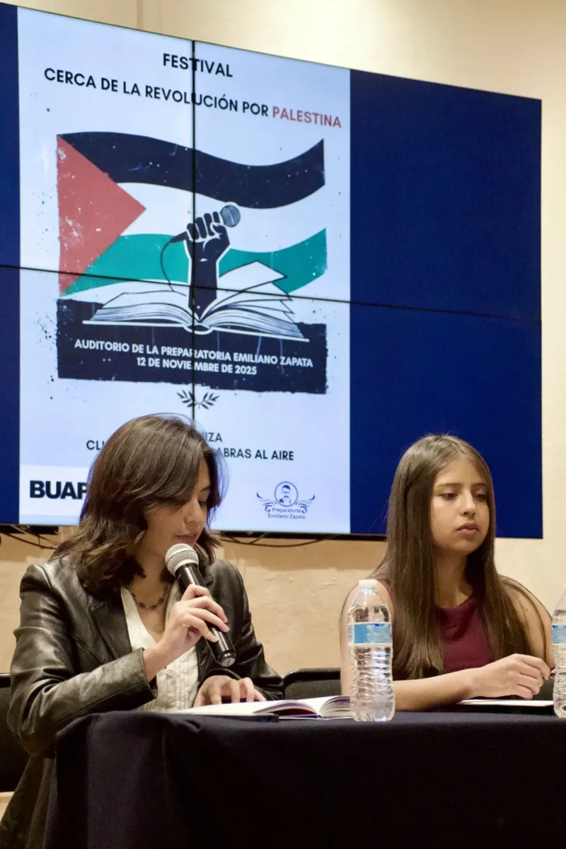 Abordan la literatura como un agente de paz en el Festival Cerca de la Revolución por Palestina