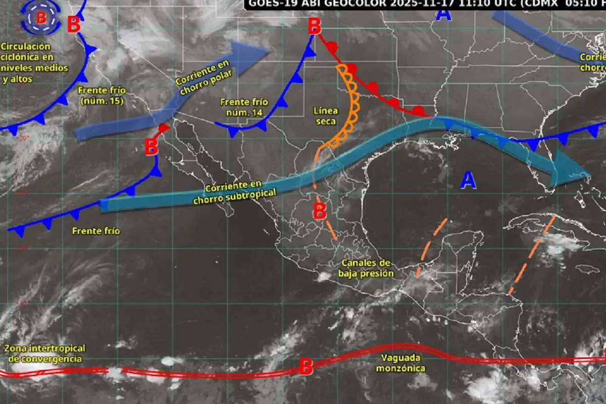 Frente frío 15 en Puebla traerá primeras nevadas al país y temperaturas de hasta -5°C en zonas de Puebla